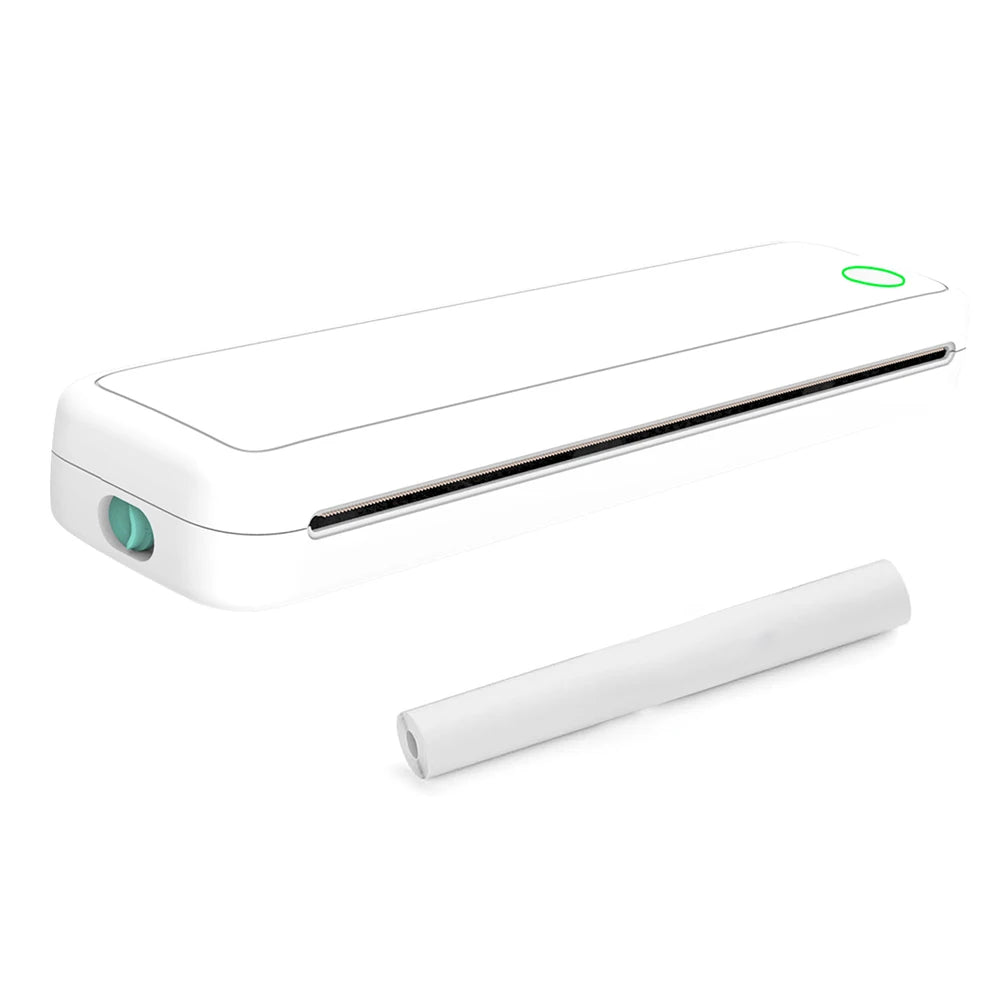 Printer Inkless BT Wireless Portable Printer with Printing Paper Document Printing Maker for Smartphone PC A4 Thermal Printer