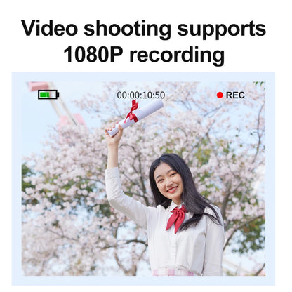 4K HD 1080P Portable Vlogging Camera 16X Zoom Autofocus Vlogging Camera Anti-Shake 2.4 Inch IPS Screen for Photography and Video