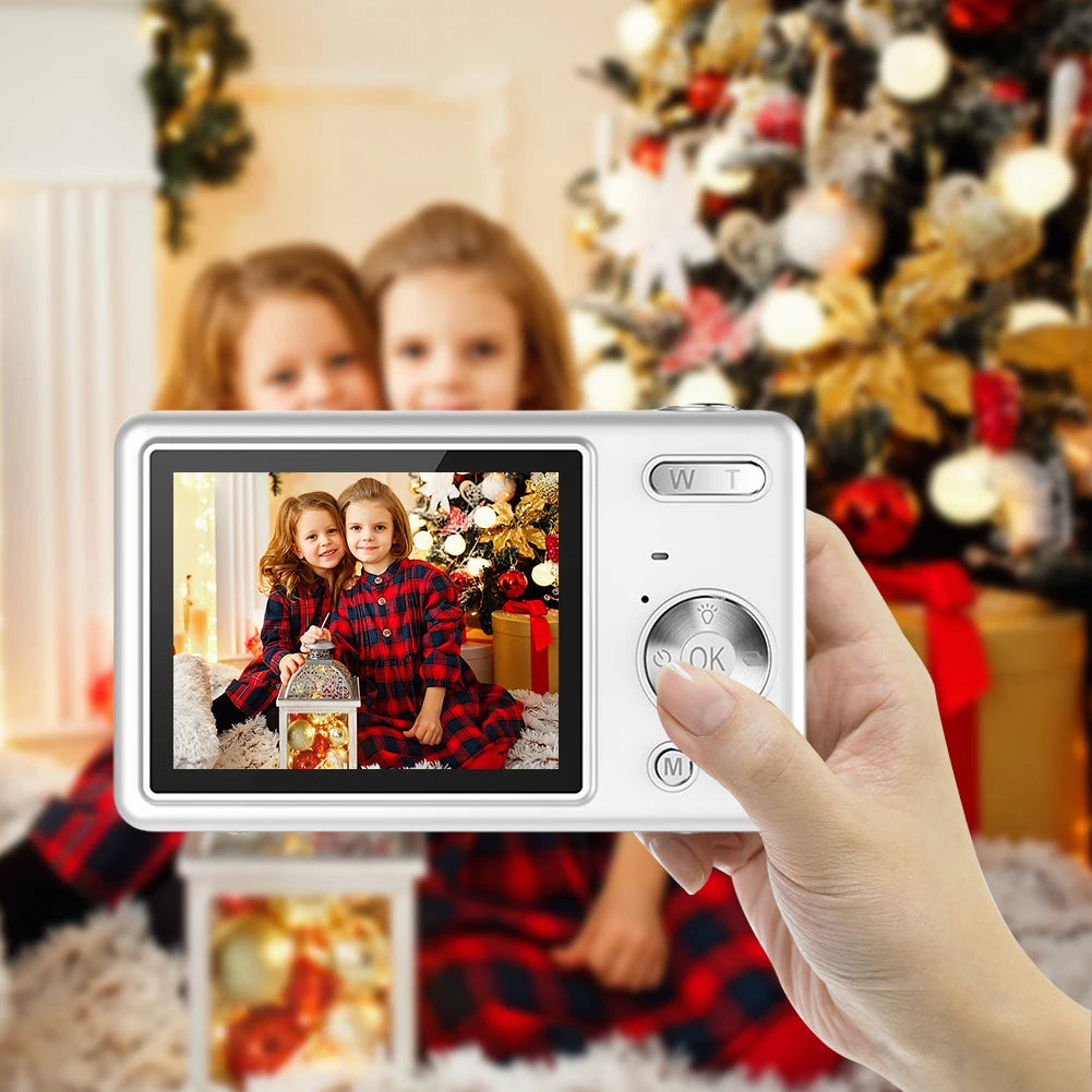 4K HD 1080P Portable Vlogging Camera 16X Zoom Autofocus Vlogging Camera Anti-Shake 2.4 Inch IPS Screen for Photography and Video