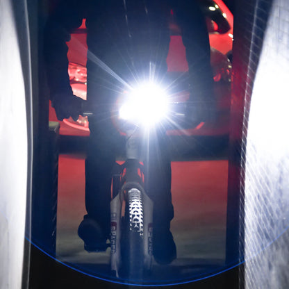 LED Bicycle Headlight High Beam Low Beam USB Charging Bike Handlebar Flashlight 5 Modes Waterproof Bicycle Front Lamp Accessory