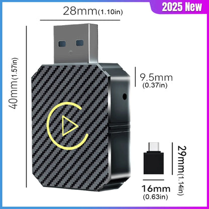 wireless CarPlay Android Auto adapter 2025 2 in 1 Wireless CarPlay