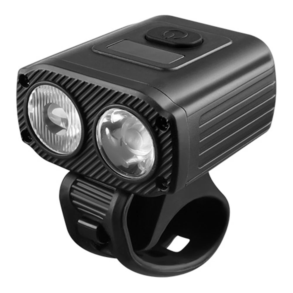 LED Bicycle Headlight High Beam Low Beam USB Charging Bike Handlebar Flashlight 5 Modes Waterproof Bicycle Front Lamp Accessory